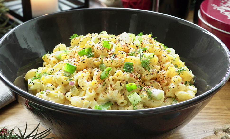 Merry Deviled Egg Macaroni Salad Recipe