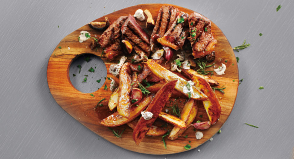 Jamie Oliver - Steak with a Peppery Mushroom Sauce
