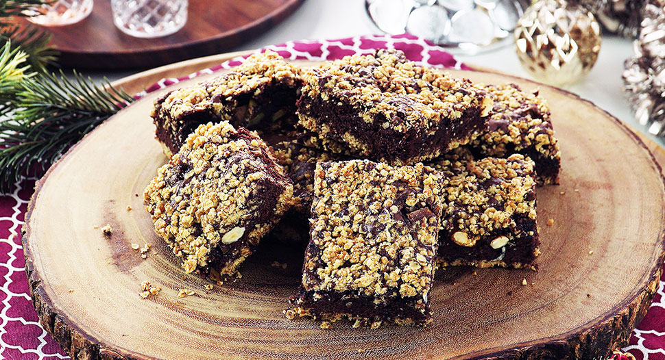 Apple & Hazelnut Oats Brownies