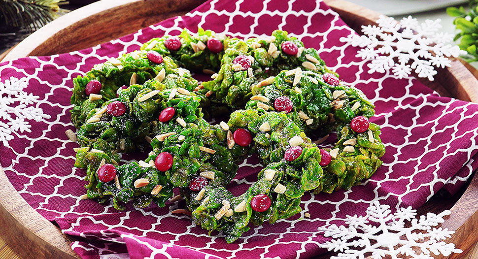 Christmas Cornflakes Wreaths