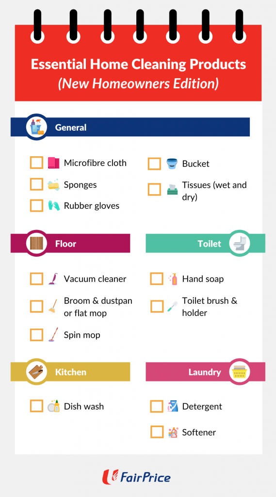 Essential home cleaning supplies checklist