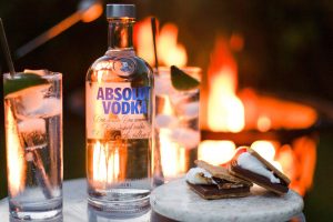 Absolut Blue Vodka with Fanta Orange