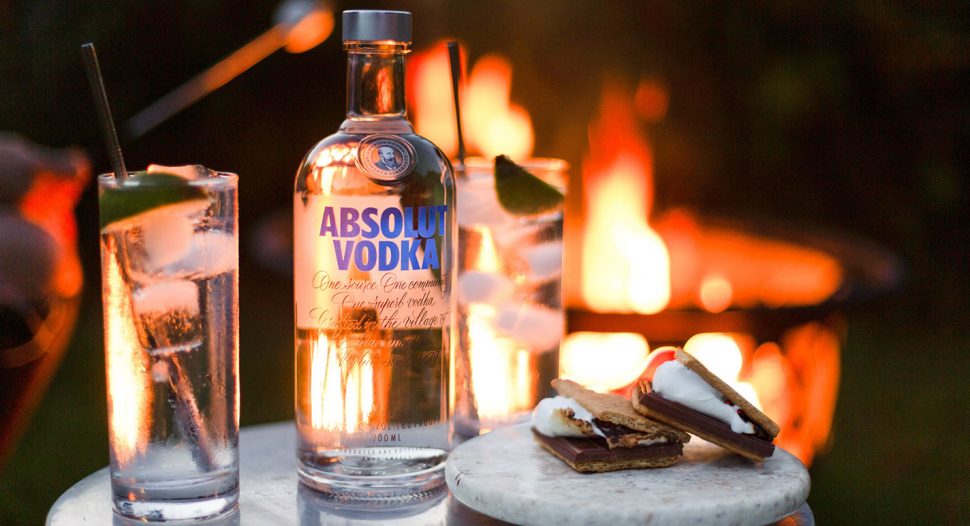 Absolut Blue Vodka with Fanta Orange