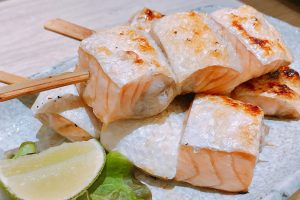 Salmon Belly Skewers recipe