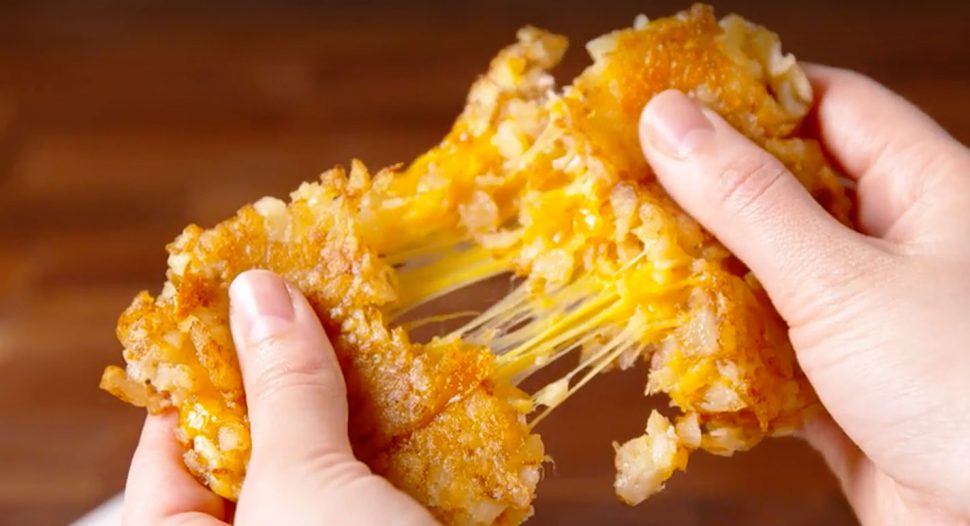 Tater Tot Grilled Cheese