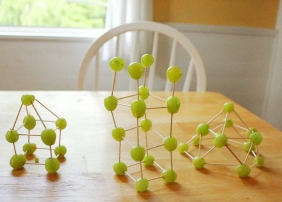 Green grape sculptures