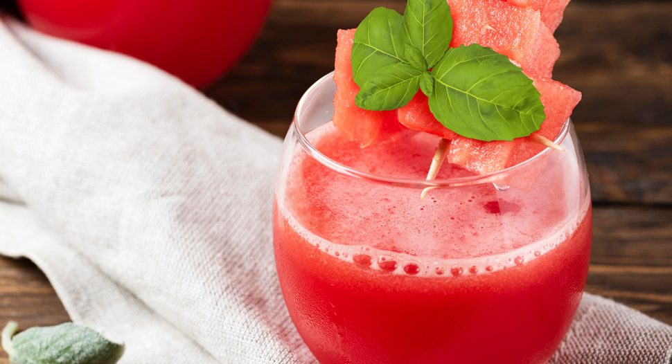 Basil Watermelon Slushie - refreshing drink with a taste of Thailand