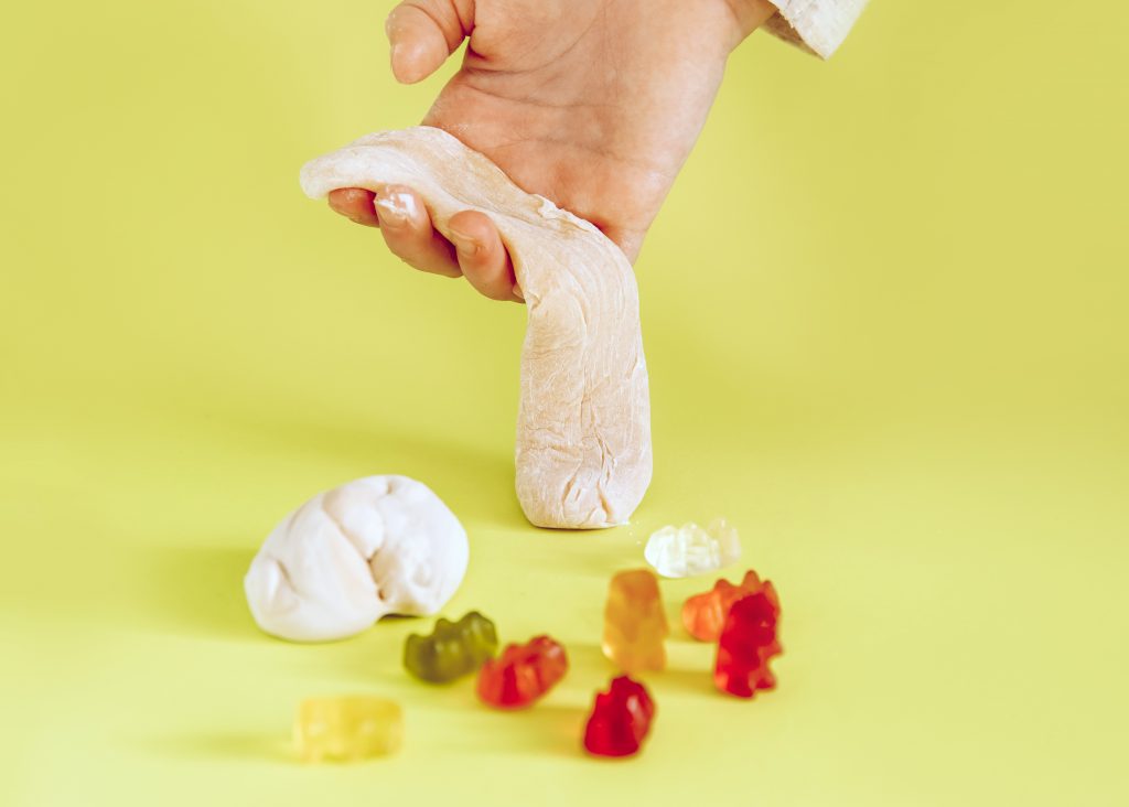 Children make and play with edible slime.