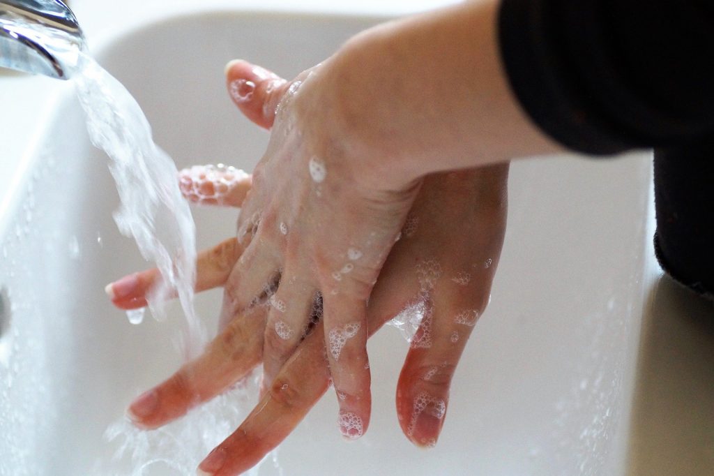 Step 2 - Rub the back of each hand