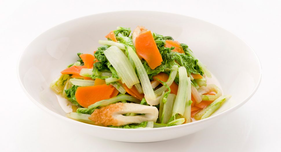 Stir Endives with Fish Cake