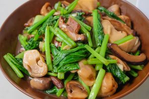 Stir Fry Chye Sim with Mushroom Easy Recipe