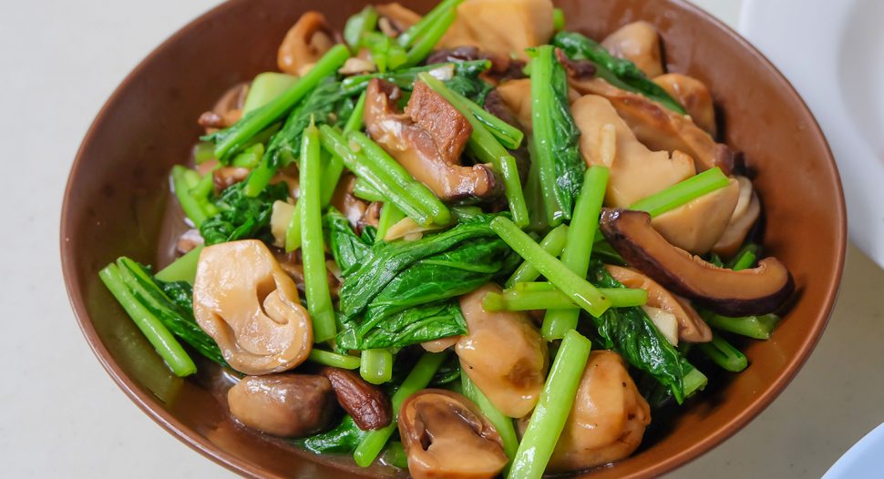 Stir Fry Chye Sim with Mushroom Easy Recipe
