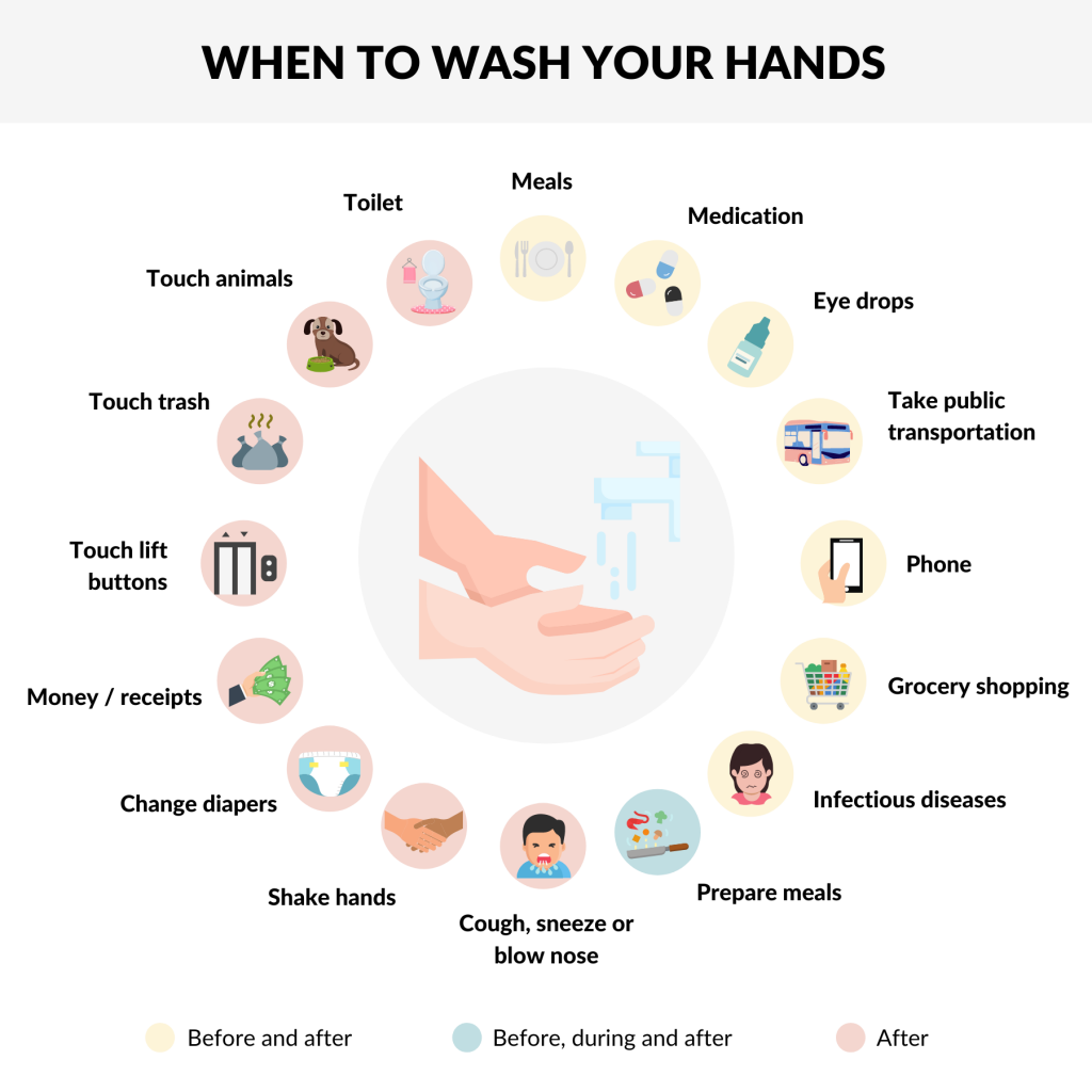 When to wash your hands (infographic)