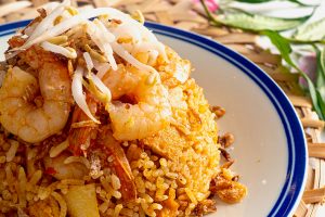 rice cooker laksa fried rice