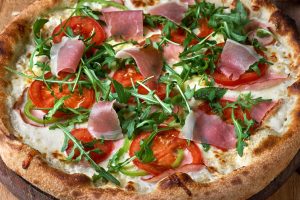 Pizza with Fresh Vegetables recipe