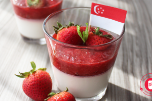 Delicious Strawberry Panna Cotta recipe by Mr Derek Cheong, Winner of MasterChef 2021