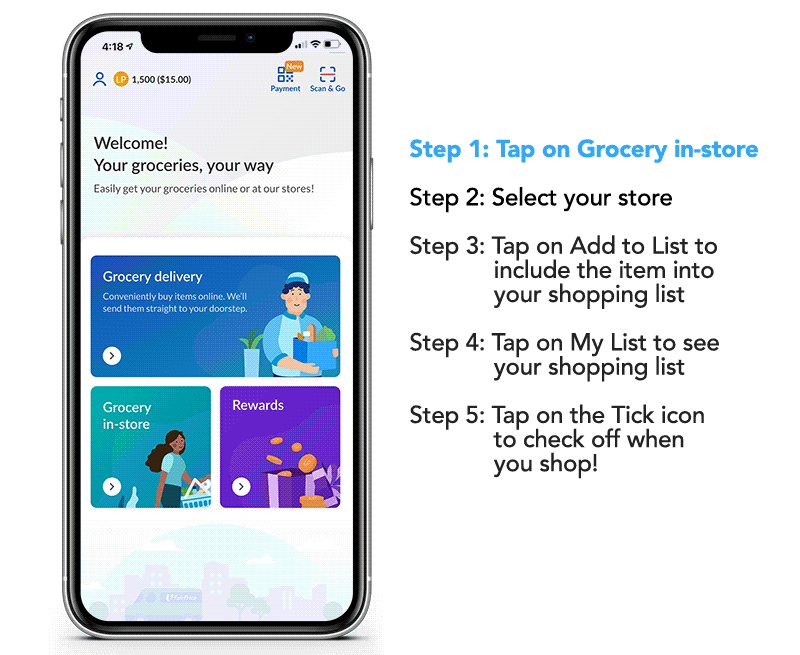 phone-shopping-list-800 Shopping List Build your shopping list any where you want, and check off one by one while shopping so that you'll never miss out any items!