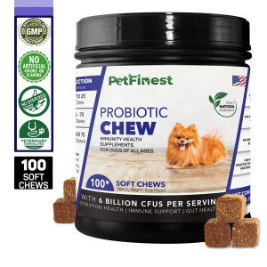 Petfinest Probiotics chew pet dog treats supplements