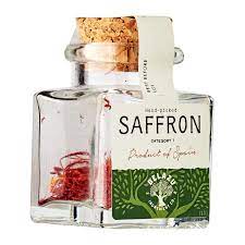 Belazu Saffron in a glass jar