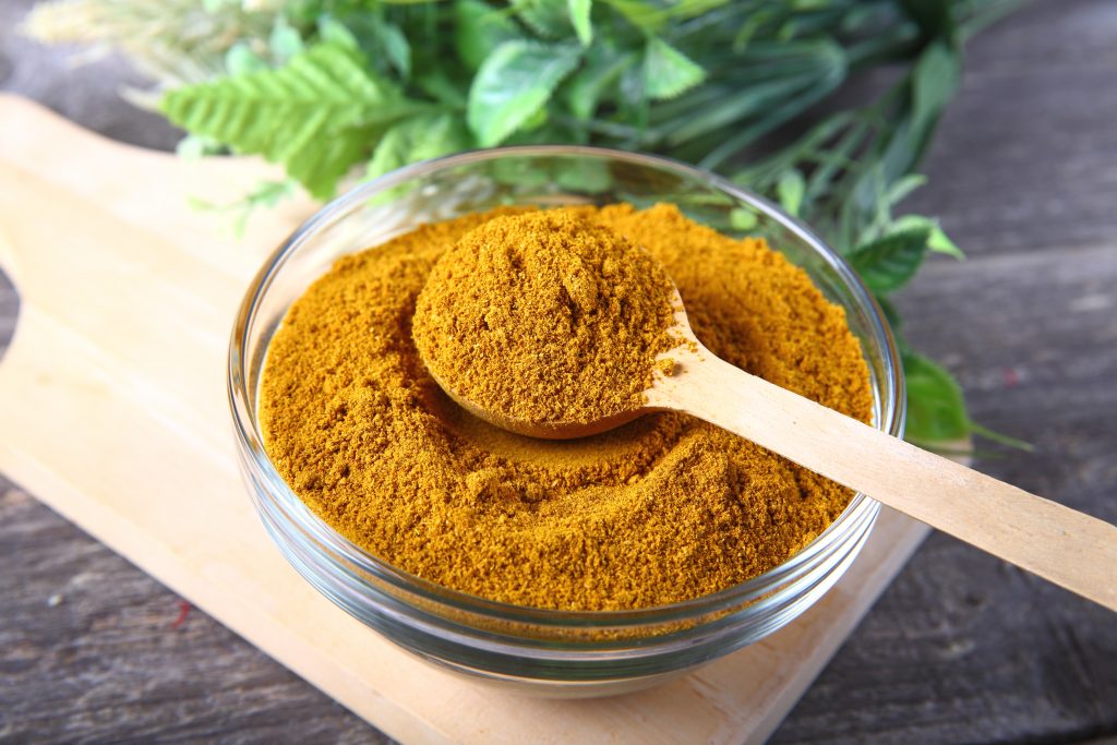 Garam masala powder in a bowl