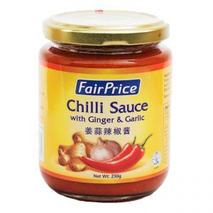 Jar of FairPrice Chilli Sauce with Ginger & Garlic
