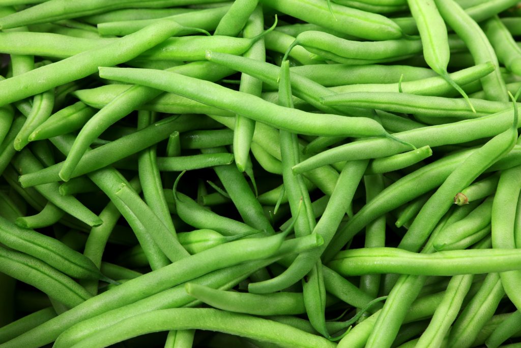 Close-up of a bunch of green beans
