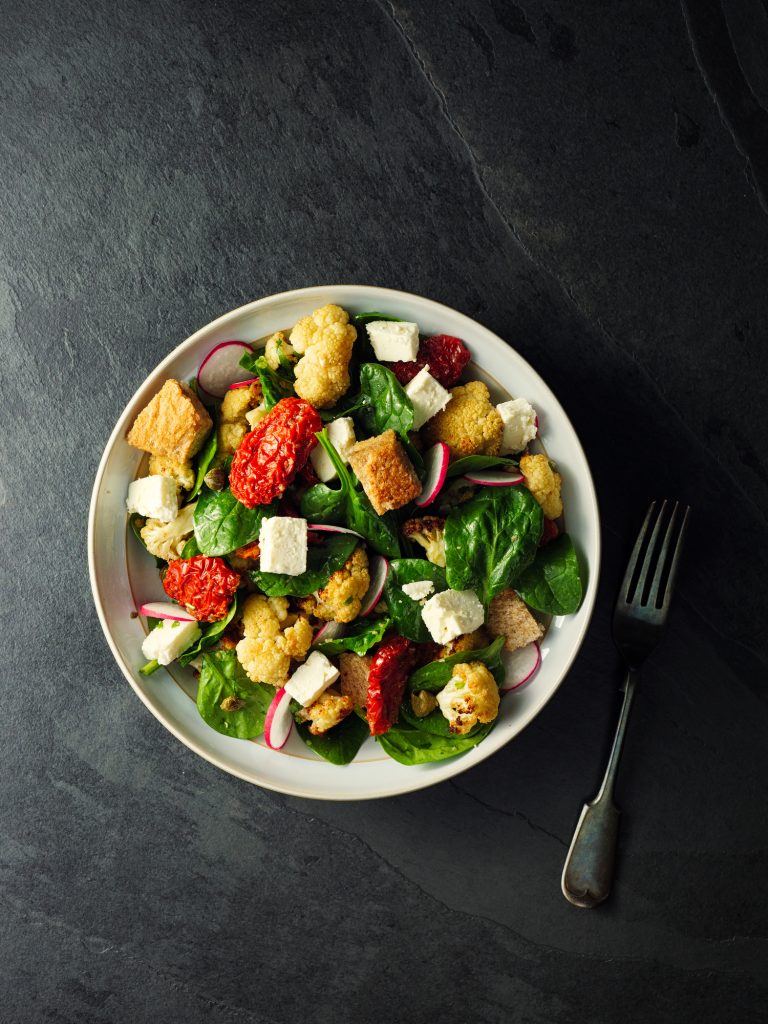 Winter Panzanella salad