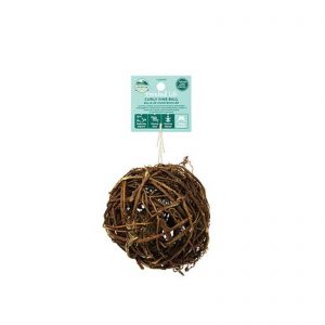 Pet wooden vine toy ball