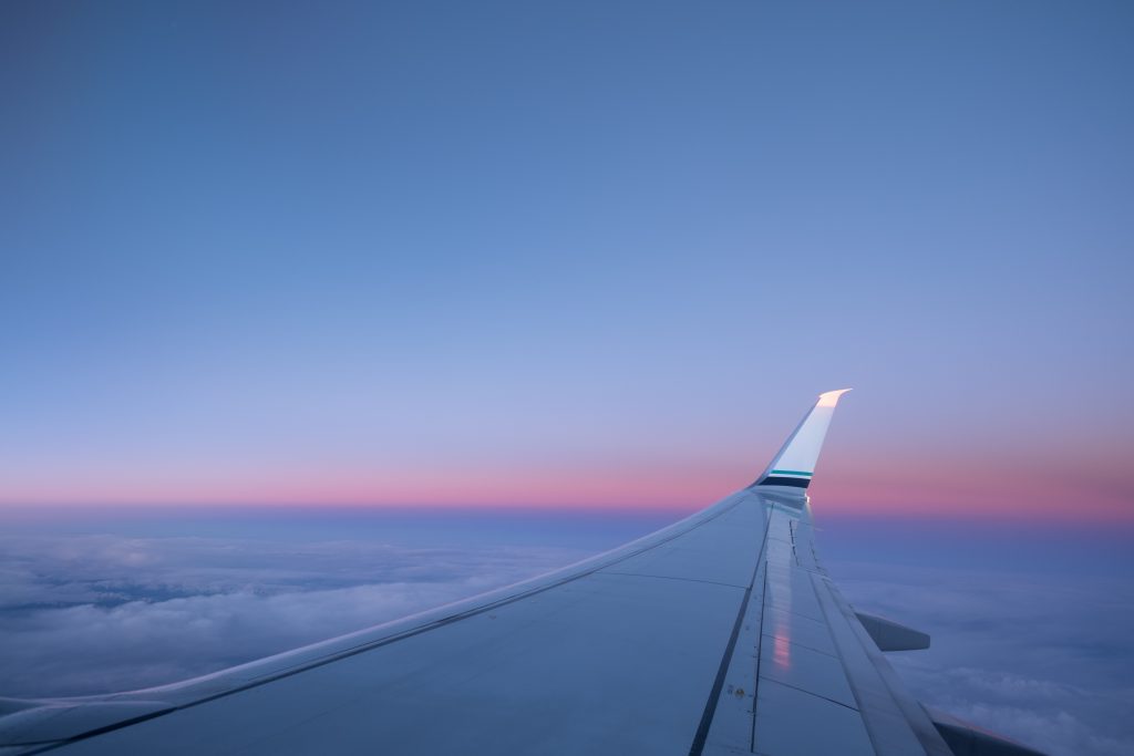 Flying,Above,The,Beautiful,Clouds,In,The,Early,Morning,Sky