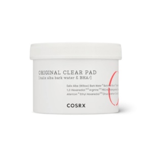 COSRX Original Clear Toning Pads from Korea in a Circular White Hard Box
