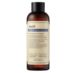 Black bottle of Korean skincare toner Klairs
