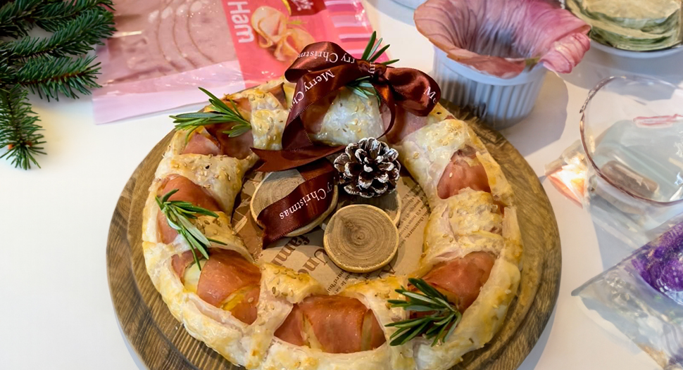 Christmas Ham N Potato Wreath Recipe