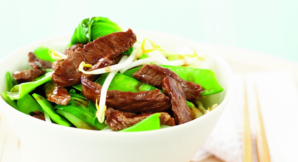 Black Bean Stir Fried Australian Beef Eye Round Recipe