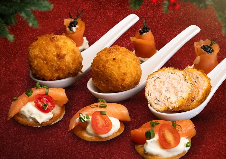 Smoked Salmon Canapes 3 ways