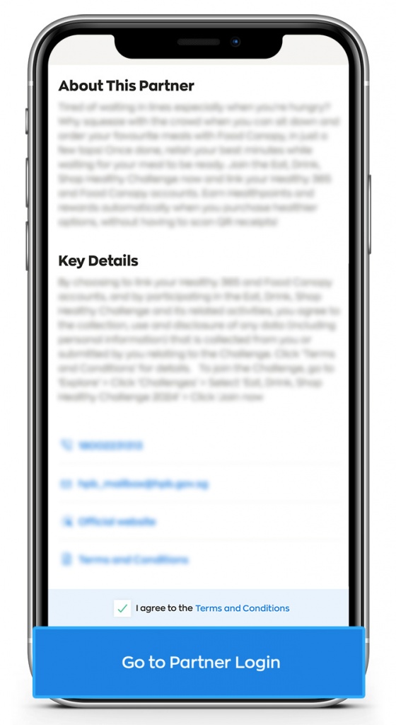 phone-How-to-link-Healthy-365-and-FPG-apps-step4 How to link my FairPrice Group and Healthy 365 app accounts - Step 4 - Tap ‘Go to Partner Login’