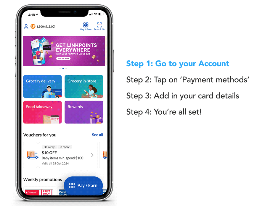 FAQ-How-to-add-Credit-Card-Jul2024 How to add a credit/debit card to the FairPrice Group app