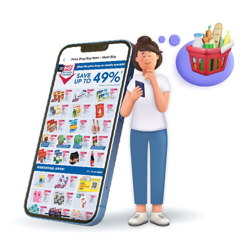 Use the FairPrice Group app to plan for your grocery shopping trip