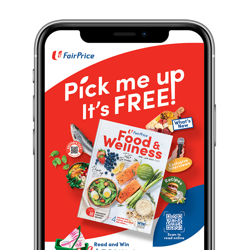 Use the FairPrice Group app to learn more about Food & Wellness