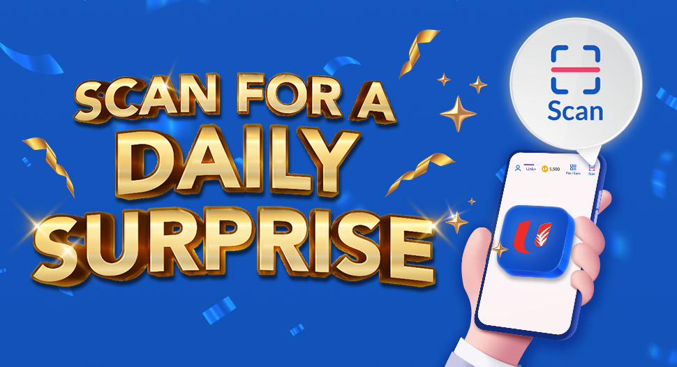Scan for a daily surprise. Exclusively at FairPrice Xtra Jurong Point and Kopitiam Food Hall @ Jurong Point