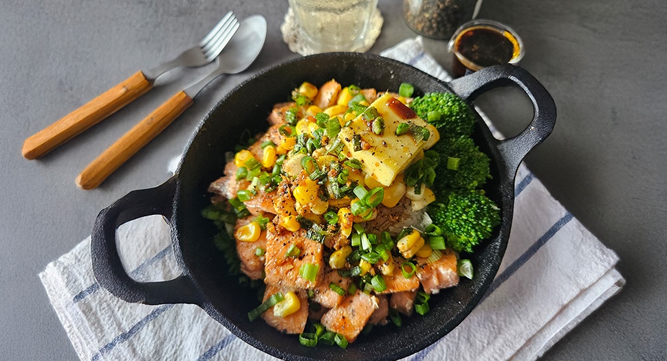 Salmon Pepper Rice Recipe on FairPrice Group app