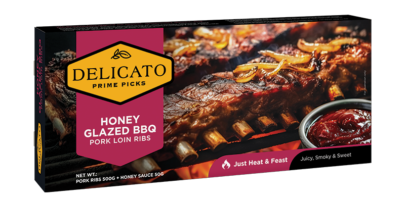 Delicato Honey Glazed BBQ Pork Loin Ribs