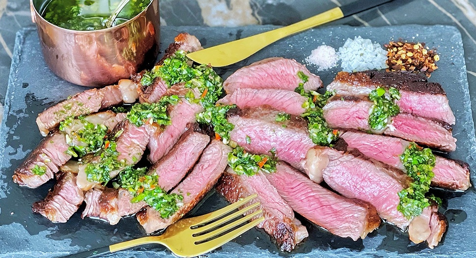 Ribeye Steak with Chimichurri Recipe on FairPrice Group app