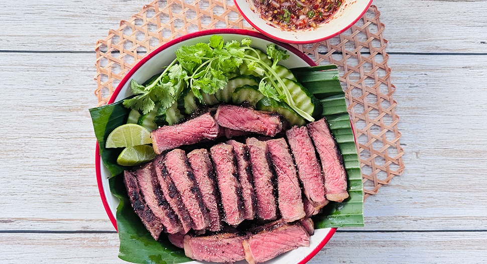 Thai-style Grilled Beef with Spicy Tangy Sauce Recipe on FairPrice Group app