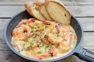 Creamy Garlic Butter Prawn Recipes on FairPrice Group app