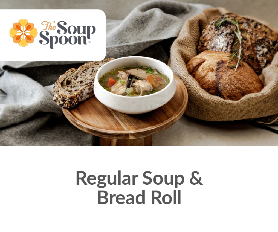 The Soup Spoon - Regular Soup & Bread Roll The Soup Spoon - Regular Soup & Bread Roll