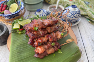 Mooping - Thai-style Pork Skewers Recipe on FairPrice Group app