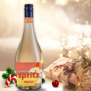 wine-Oct2025-v2 Spend min. $150 on Christmas Deli Pre-order items and receive 1 FREE 750ml bottle of Emare Spritz Peach