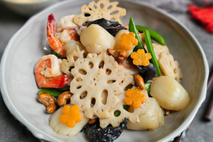 Stir Fry French Scallops with Lotus Root Recipe on FairPrice Group app