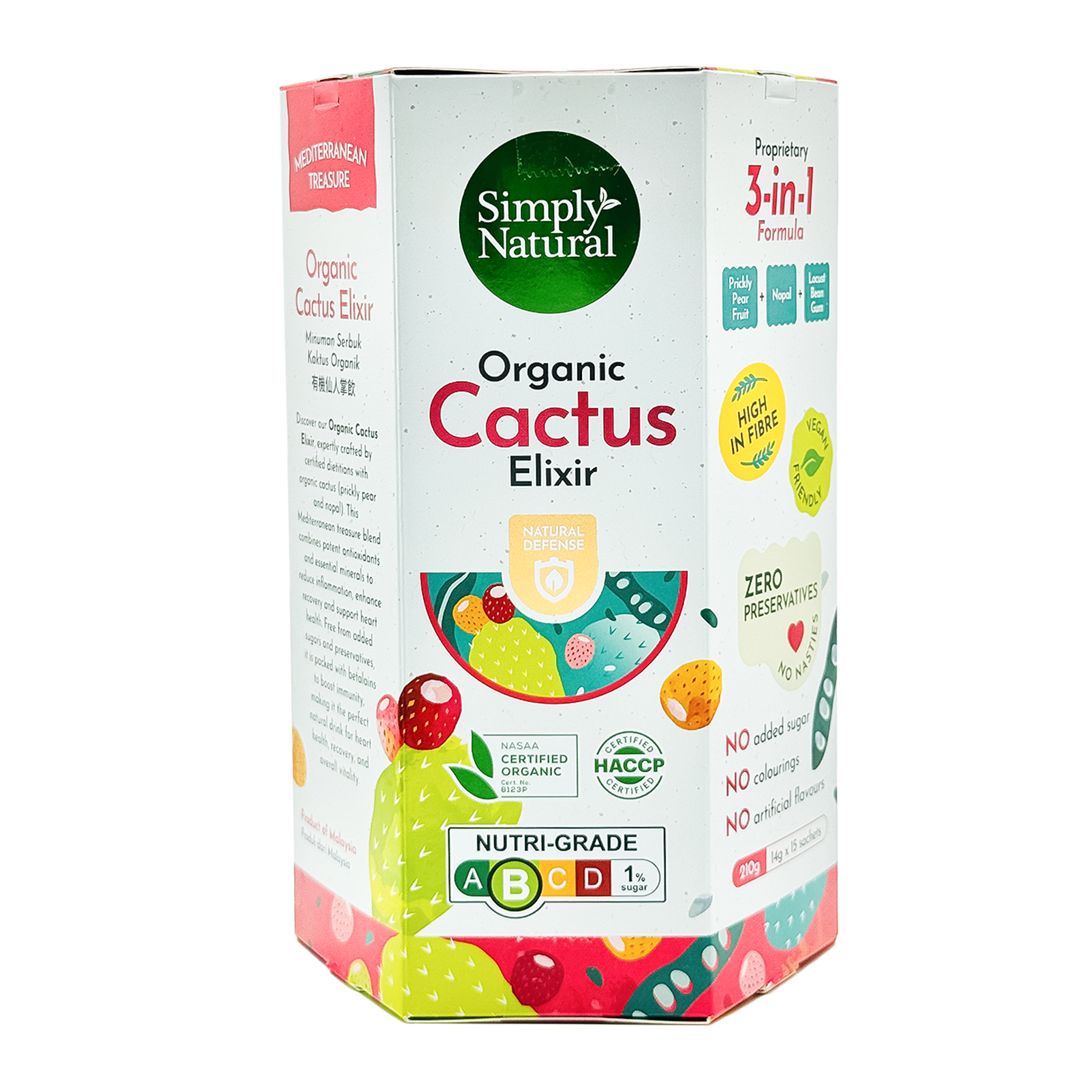 SN Organic Cactus Elixir EA 210g-front