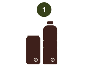 Collect eligible containers. Do not crush, keep the barcode intact.